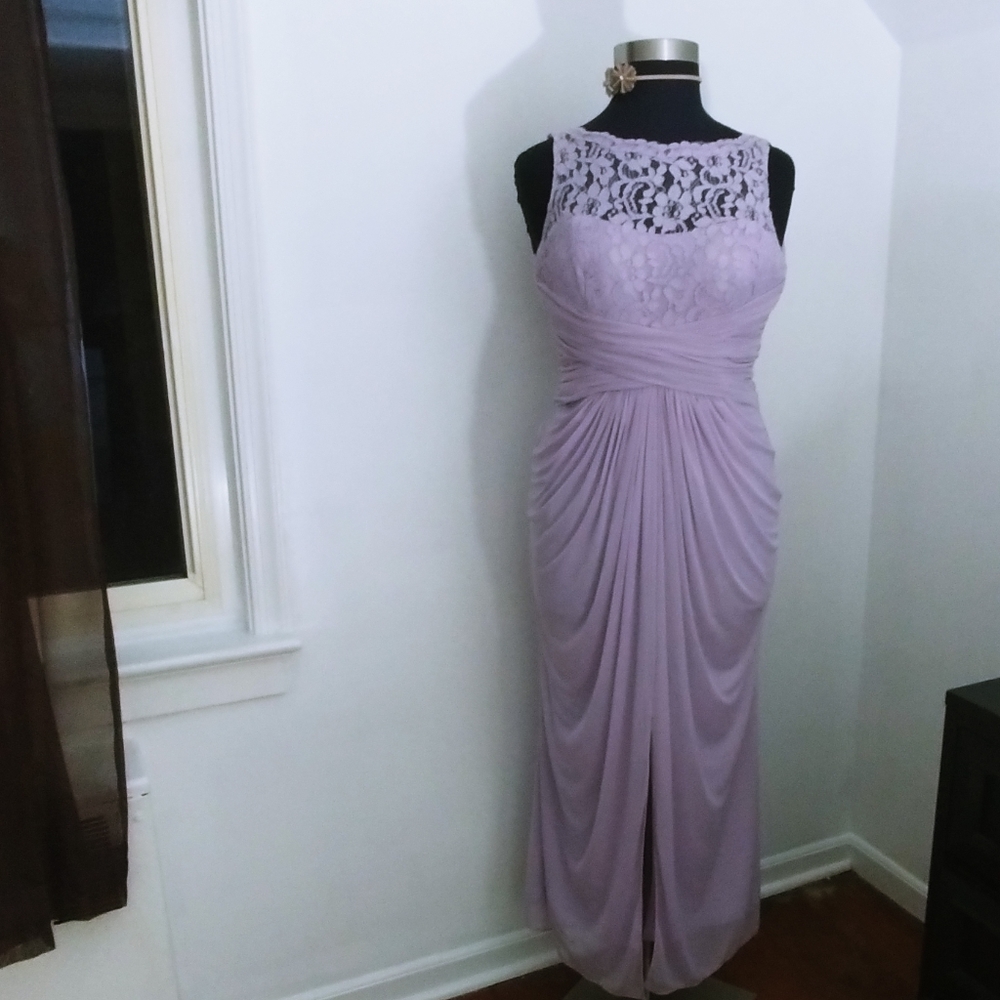 David's Bridal Lilac Dress